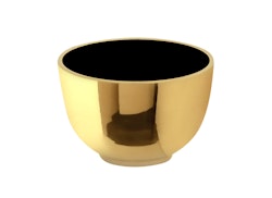 Bowl in brass, enamelled black, 4.5 cm from Gusums Messing