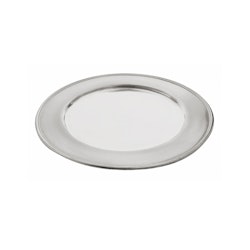 Gloria, charger plate in pewter, from Munka Sweden