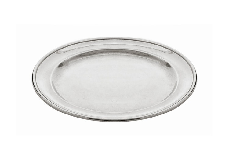 Glimmingehus, charger plate in pewter, from Munka Sweden