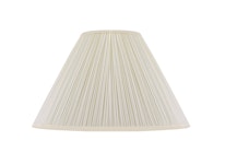 Lampskärm, rund, 40 cm, vit, polyester