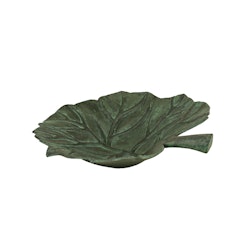 Barrel, large, for fountain, in shape of leaf, made of bronze