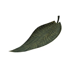 Teller, handbemaltes Blech, 67 cm, hartlackiert, dunkelgrün