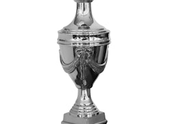Lamp base in marble and silver plated brass