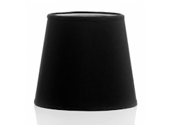 Lampshade in black chintz, 20 cm