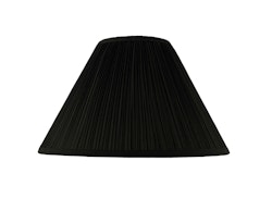 Lampskärm, rund, 40 cm, svart, polyester