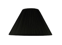 Lampskärm, rund, 40 cm, svart, polyester