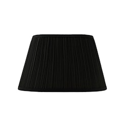 Lampenschirm, oval, 45 cm, schwarz, Polyester