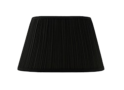 Lampenschirm, oval, 50 cm, schwarz, Polyester