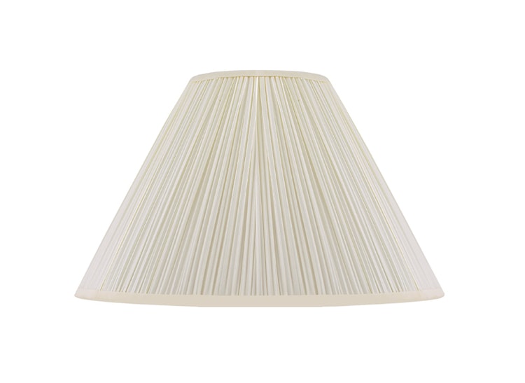 Lampshade, round, 45 cm, white, polyester