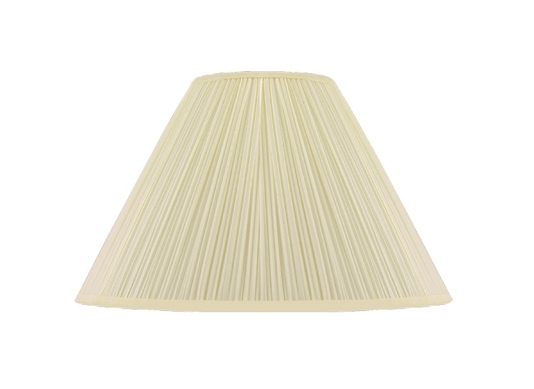 Lampskärm, rund, 45 cm, antikvit, polyester