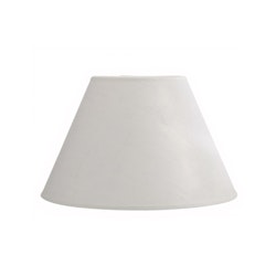 Lampshade, round, linen, off-white, 25 cm in diameter