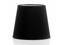 Lampshade in black chintz, 17 cm