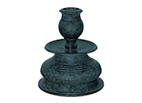 Candlestick, bronzed, baroque, replica from the ship Wasa
