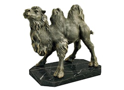 Kamel aus Bronze, 25 cm, braun patiniert