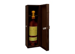 Lederbox für eine Weinflasche