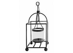 Lantern, small forged with glass