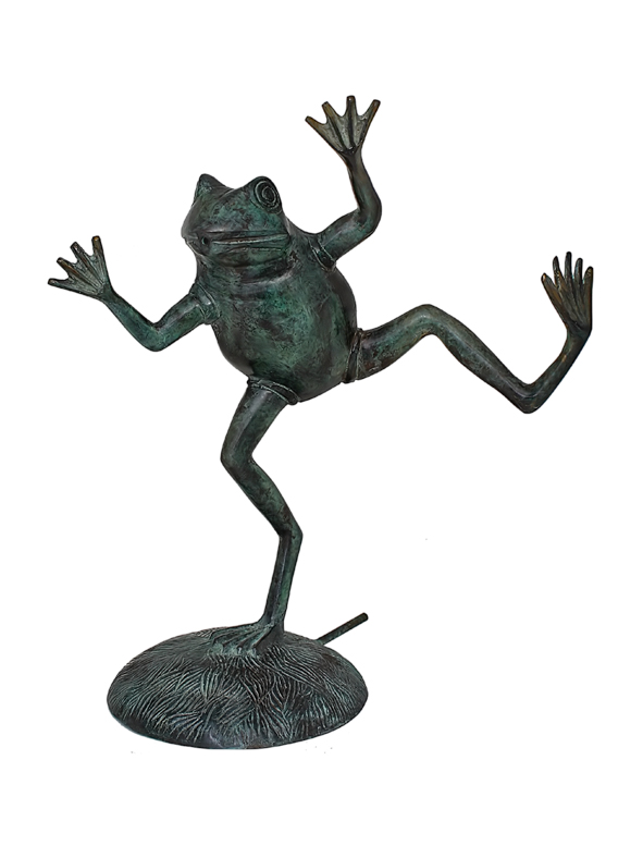 Fontängroda i brons, 40 cm "Funny frog" från Mr Fredrik