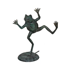 Fountain frog in bronze, 40 cm &quot;Funny frog&quot; from Mr Fredrik