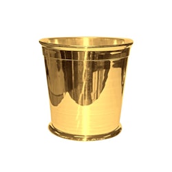 Champagne cooler, flower pot in brass plated with silver