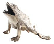 Fountain frog in polished brass, 15 cm