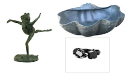 Mr Fredrik fountain package with our fountain frog &quot;Running frog&quot;, pump, barrel, hose incl. shipping
