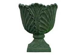 Stor kruka i aluminum, grön patina, höjd 41 cm och diameter 39 cm, från Mr Fredrik