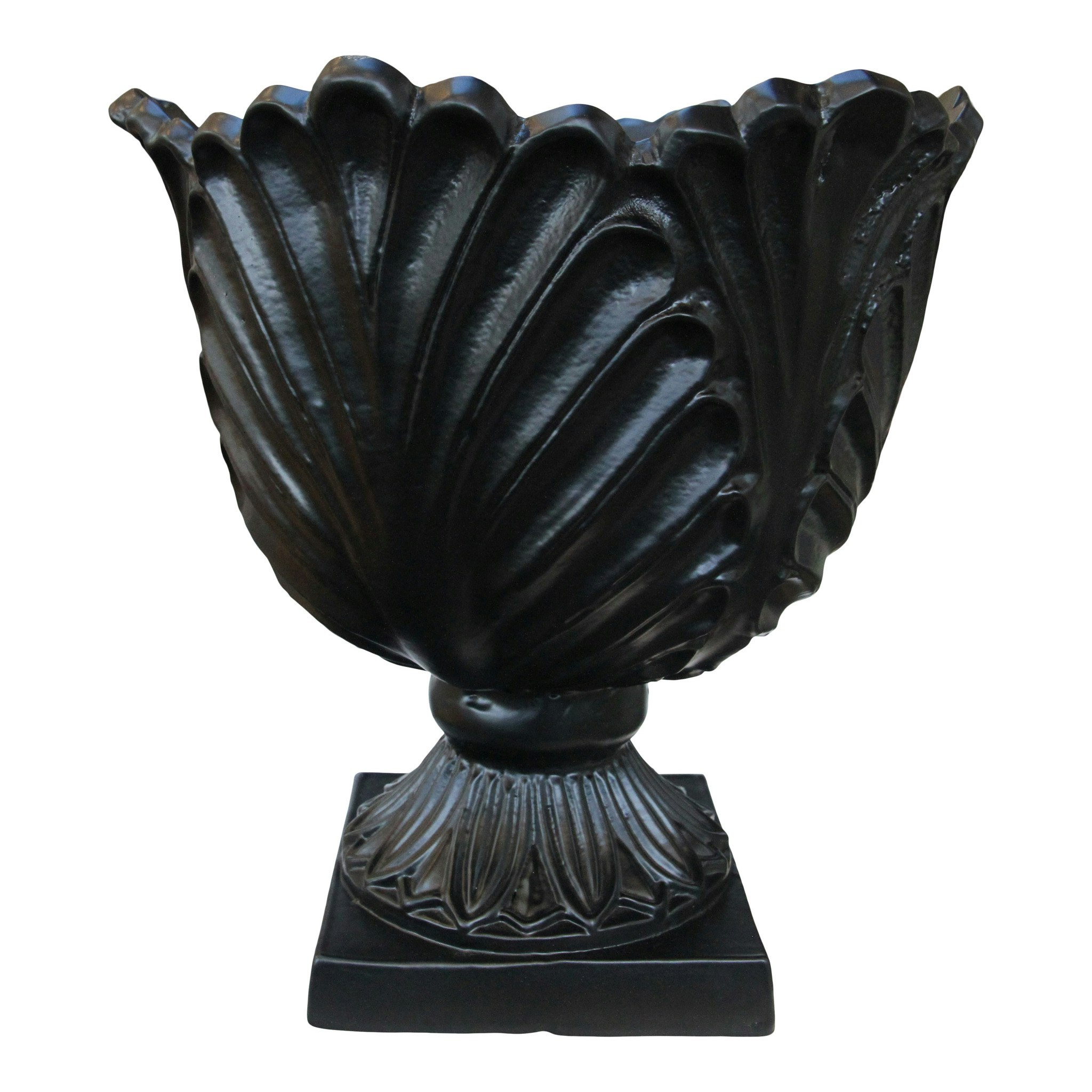 Grand pot en aluminium, noir, hauteur 41 cm et diamètre 39 cm, de Mr Fredrik