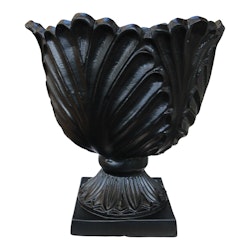 Large pot in aluminium, black, height 41 cm and diameter 39 cm, from Mr Fredrik