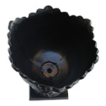 Large pot in aluminium, black, height 41 cm and diameter 39 cm, from Mr Fredrik