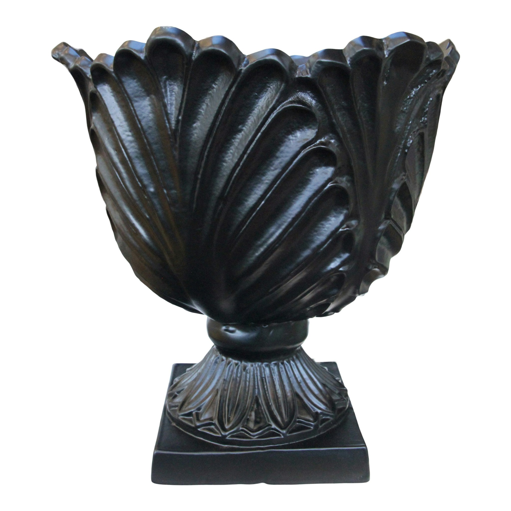 Grand pot en aluminium, noir, hauteur 41 cm et diamètre 39 cm, de Mr Fredrik