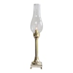 Candle lantern in brass with grid foot - Gustavian style