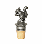 Bottle cap in the shape of a squirrel in lead-free pewter from Munka Sweden