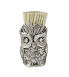 Toothpick holder in the shape of an owl, made of solid lead-free pewter, from Munka Sweden