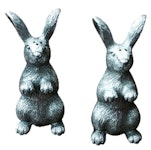 Set with rabbits / hares as salt and pepper shakers from Munka Sweden