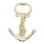 Cap opener in the form of a brass anchor