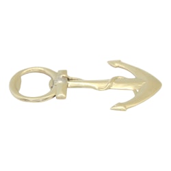 Cap opener in the form of a brass anchor