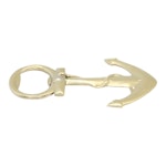 Bottle opener in the form of a brass anchor