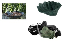 Mr Fredrik fontänpaket med fontängroda i brons, 11 cm inkl. fat, pump, slang, inkl. frakt