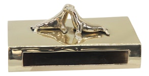 Streichholzschachteletui "Seals in Love" in Messing von Gusums Messing