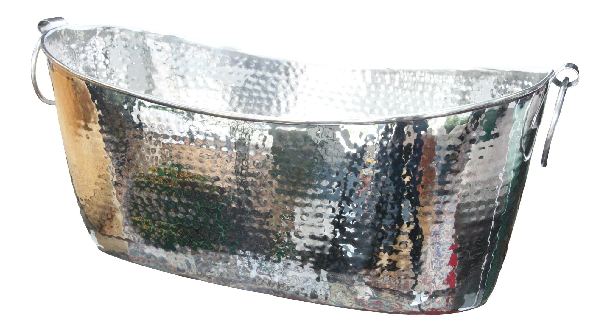 Champagne- och vinkylare i badkarsmodell, 49 cm x 26 cm x 20 cm