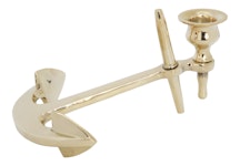 Tischleuchter Anker, 450 g, in Messing von Gusums Messing
