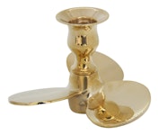 Kerzenständer in Propellerform, 350 g, aus Messing von Gusums Messing
