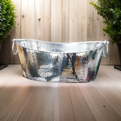 Sekt- und Weinkühler im Badewannenmodell, 49 cm x 26 cm x 20 cm