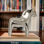 Traditional Swedish Dala horse in pewter from Munka Sweden