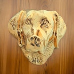 Door knocker in the shape of a labrador, larger
