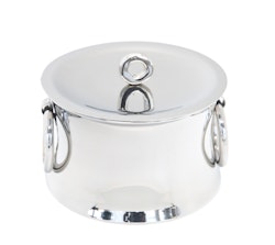 Ice cream/candy bowl with stainless steel lid