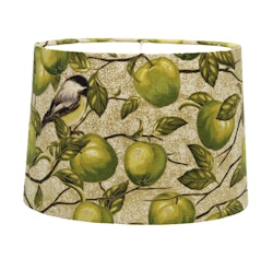 Lampshade, OVAL, with green apples and tallow that fits, among other things, Munka Tenn lamps