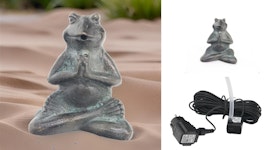 Fontänpaket med yogagroda (FON0008) plus pump och frakt