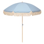 Sonnenschirm Mira Retro Stripe Blue von Monchiqe