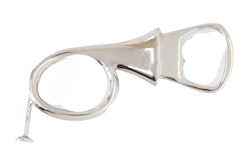 Cap opener / bottle opener in the shape of a postilion horn
